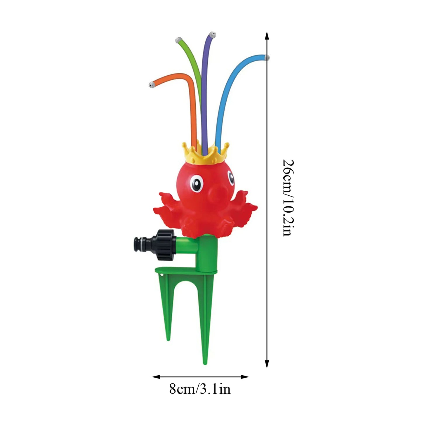 Outdoor Rotating Water Sprinkler for Garden, Fun Summer Water Toy for Parent-Child Bonding Activities