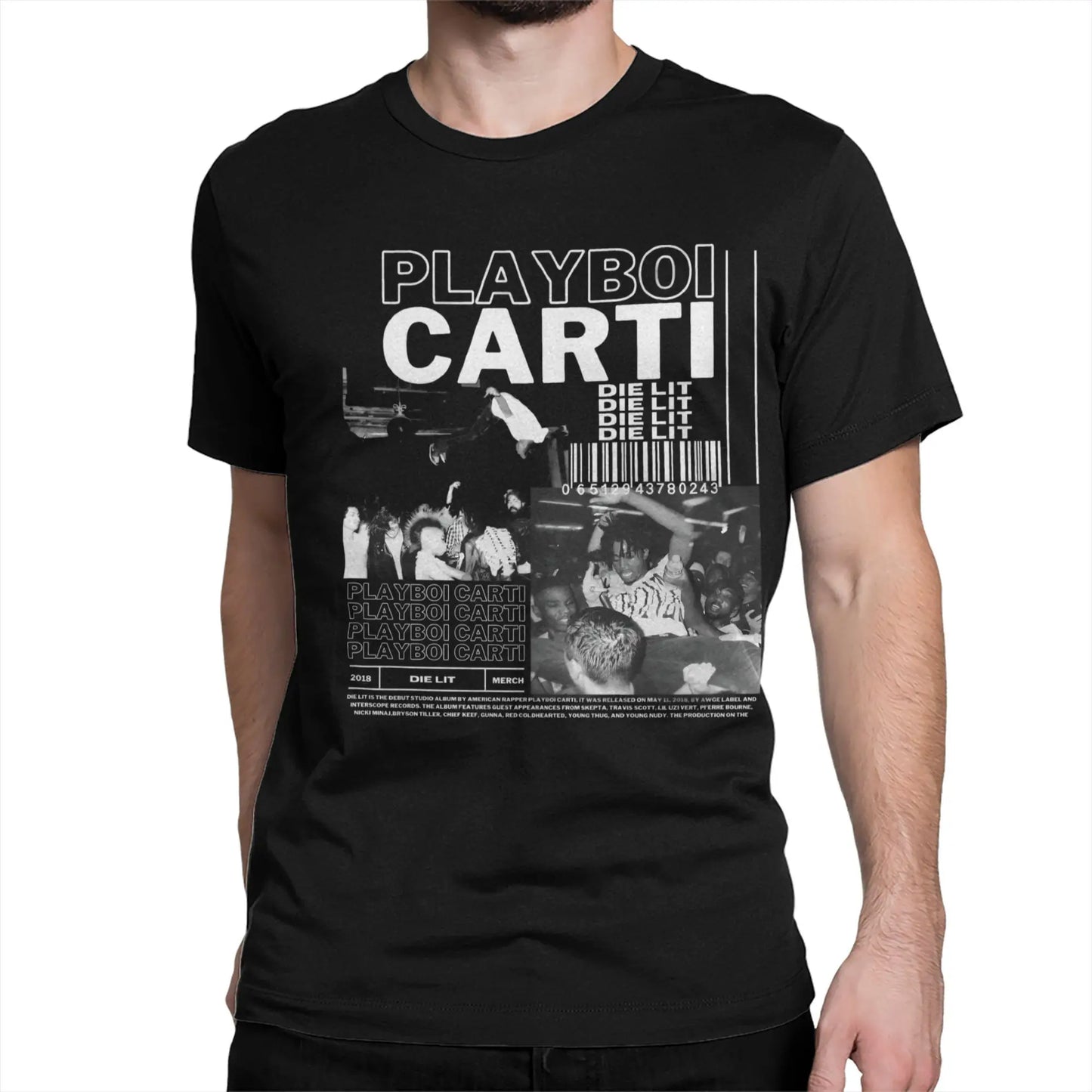 Playboi Carti YVL Logo for Men Women T Shirts  Leisure Tees Short Sleeve Round Collar T-Shirts Cotton Birthday Gift Tops