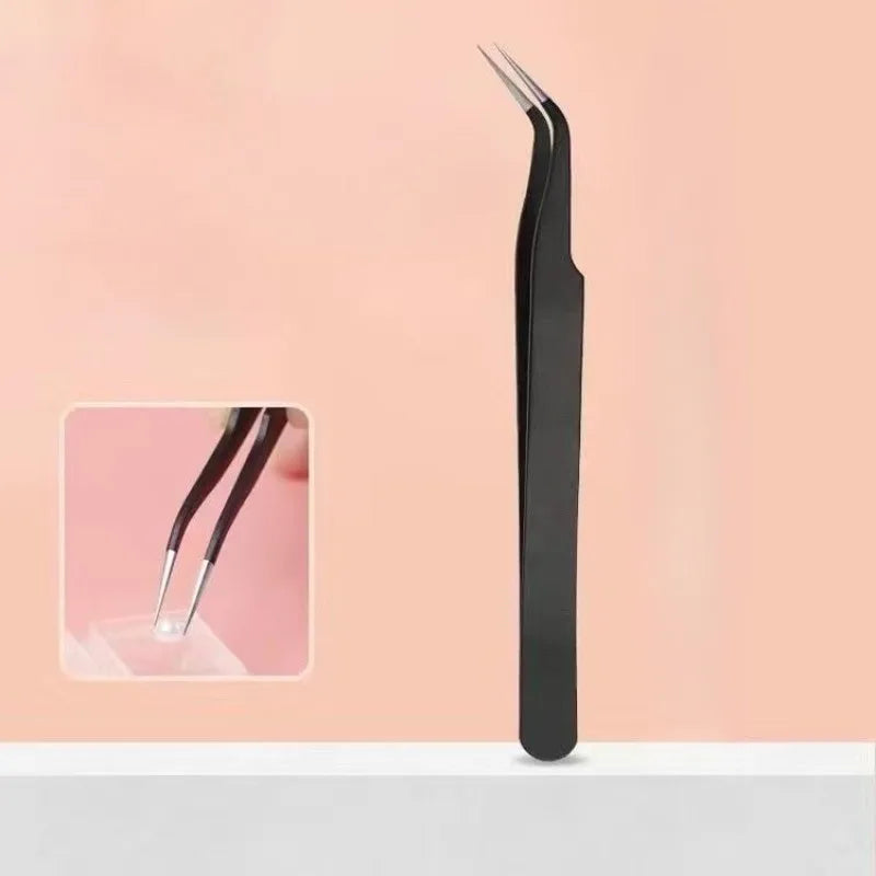 Pliers Stainless Steel Precision Electronic Components Jewelry Sequins Pliers Eyelashes Nails Bird's Nest Hair Pliers