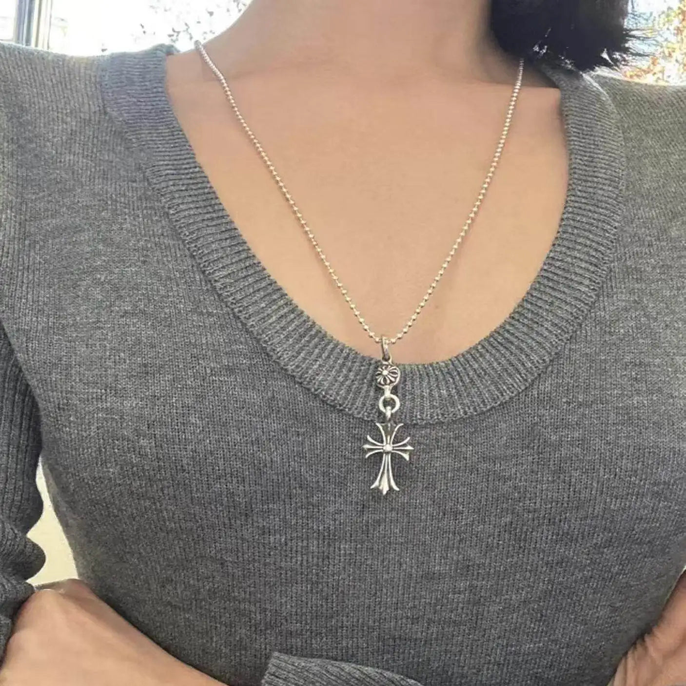 New Necklace for Men and Women, Vintage Style, Same High-end Fashion Accessory 925 Silver